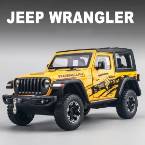 1:24 Wrangler Rubicon Detachable Roof Alloy Car Model Sound and Light Pull Back Children’s Toy Collectibles Birthday gift