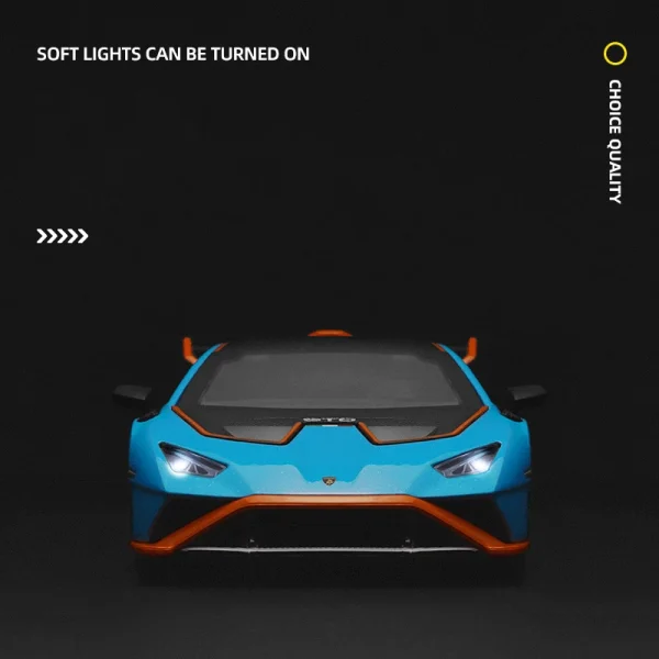 1:32 Lamborghini Huracan STO Supercar Alloy Diecasts & Toy Vehicles Metal Toy Car Model Sound and light Collection Kids Toy - Image 5