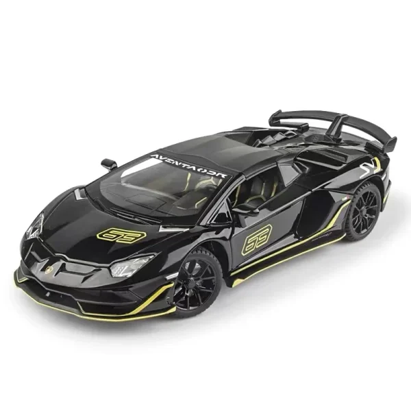 1:24 Lamborghini Aventador SVJ63 Alloy Car Diecasts & Toy Vehicles Car Model Sound and light Pull back Car Toys For Kids Gifts - Image 5