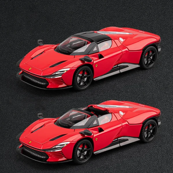 1:22 Daytona SP3 Supercar Alloy Car Diecasts & Toy Vehicles Metal Toy Car Model Sound and light Collection Kids Toy - Image 6