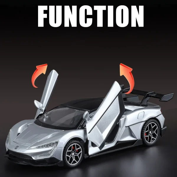 1:32 BYD Look UP U9 Supercar Alloy Die Cast Toy Car Model Sound and Light Children's Toy Collectibles Birthday gift - Image 4