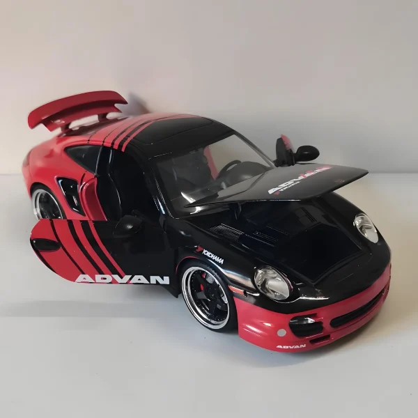 JADA 1:24 Porsche 911 Turbo 997 Alloy Car Diecasts & Toy Vehicles Car Model Miniature Scale Model Car For Children