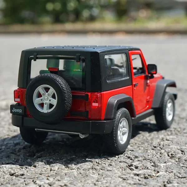 WELLY 1:24 Jeep Wrangler Rubicon 2007 Alloy Car Diecasts & Toy Vehicles Car Model Miniature Scale Model Car Toy For Children - Image 4
