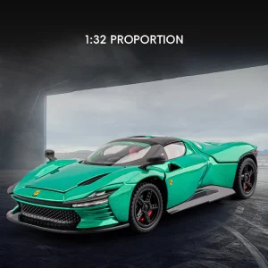 1:32 Daytona SP3 Supercar Alloy Car Model Sound and Light Pull Back Children’s Toy Collectibles Birthday gift