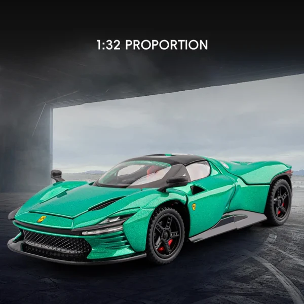 1:32 Daytona SP3 Supercar Alloy Car Model Sound and Light Pull Back Children's Toy Collectibles Birthday gift - Image 2