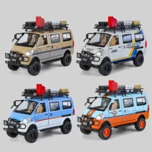 1:24 WuLing VAN Off-Road Vehicle Alloy Muscle Car Model Sound and Light Pull Back Children’s Toy Collectibles Birthday Gift