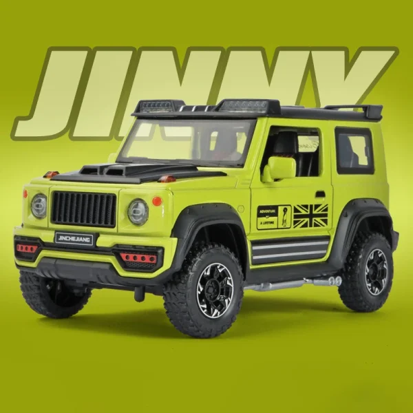 1:18 SUZUKI Jimny Off-Road Alloy Car Diecasts & Toy Vehicles Car Model Wheel Steering Sound and light Car Toys For Kids Gifts - Image 4
