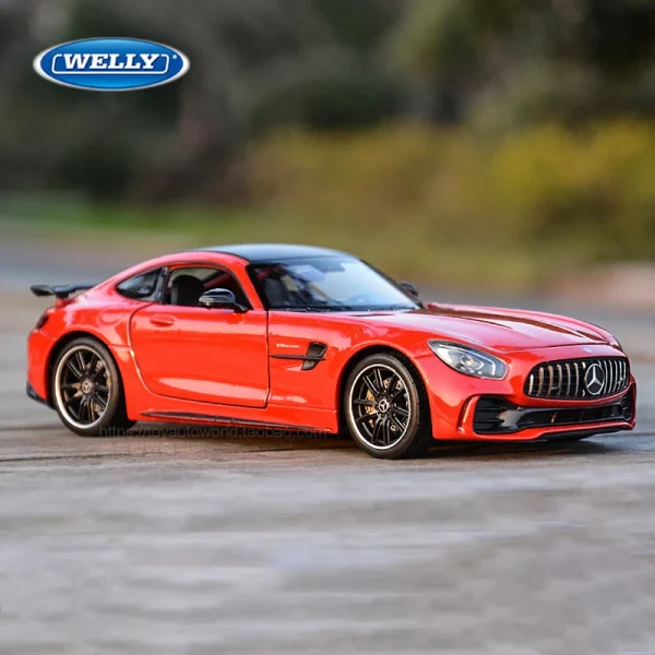 WELLY 1:24 Mercedes-Benz GTR Supercar Alloy Car Diecasts & Toy Vehicles Car Model Miniature Scale Model Car Toys For Children - Image 5