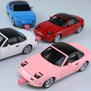 1:32 Mazda MX5 MX-5 Mazda RX7 Alloy Die Cast Toy Car Model Sound and Light Pull Back Children’s Toy Collectibles Birthday gift
