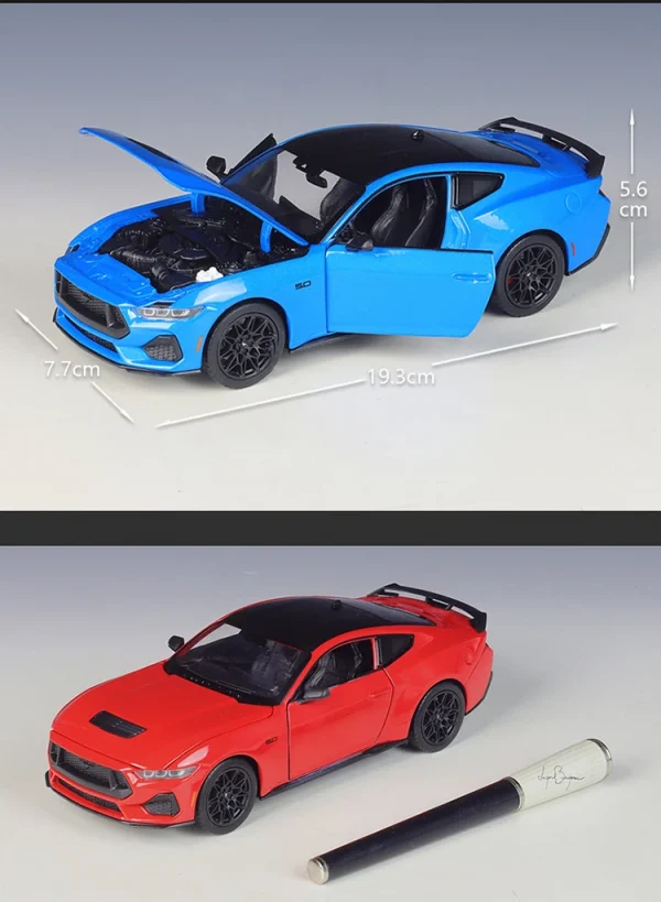 WELLY 1:24 Ford Mustang GT 2024 Alloy Car Diecasts & Toy Vehicles Car Model Miniature Scale Model Car Toy For Children - Image 8