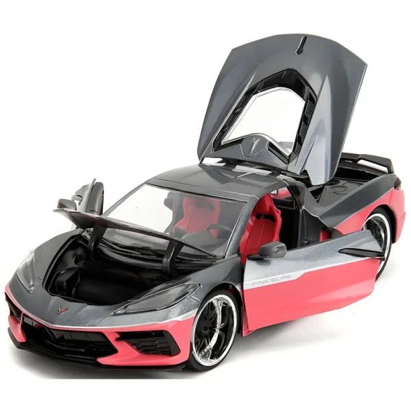 JADA 1:24 CORVETTE 2020 Alloy Car Diecasts & Toy Vehicles Car Model Miniature Scale Model Car Toys For Children - Image 3