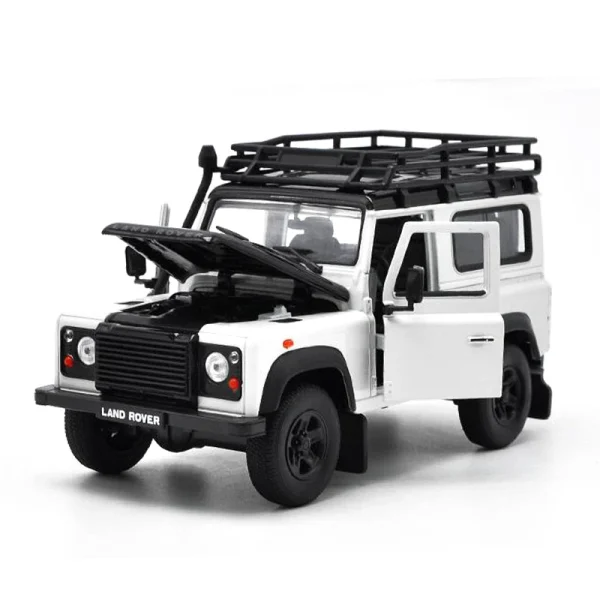WELLY 1:24 Land Rover Defender 90 Alloy Car Diecasts & Toy Vehicles Car Model Miniature Scale Model Car Toys For Children - Image 5