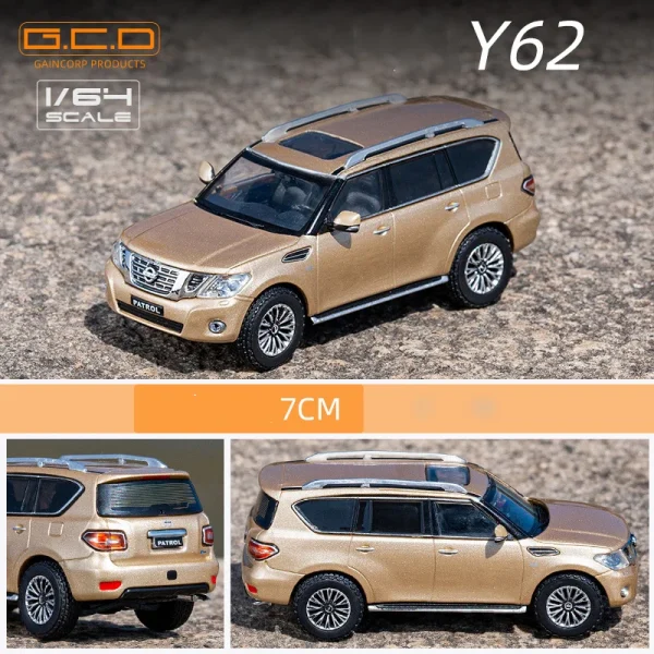 GCD 1:64 Patrol Y62 SUV Alloy Car Diecasts & Toy Vehicles Car Model Miniature Scale Model Car For Children - Image 3