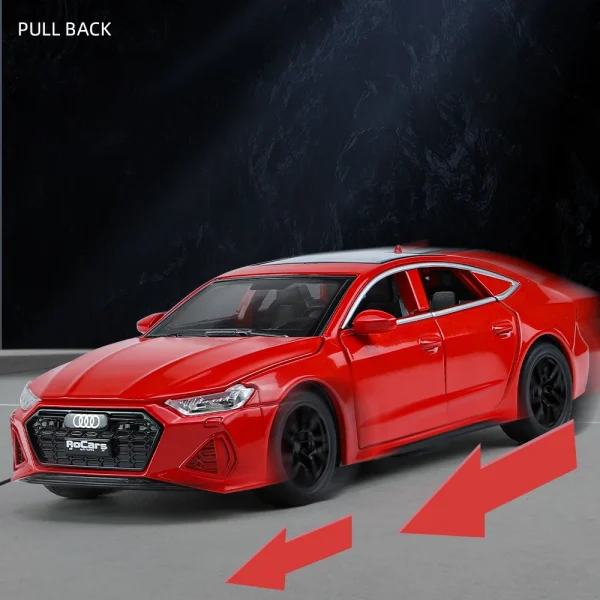 1:32 Audi RS7 Sportback Alloy Car Diecasts & Toy Vehicles Car Model Sound and light Pull back Car Toys For Kids Gifts - Image 5
