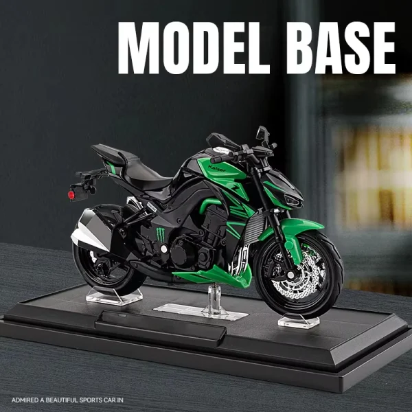 1:12 Kawasaki Z1000 Alloy Die Cast Motorcycle Model Toy Vehicle Collection Sound and Light Off Road Autocycle Toys Car - Image 4