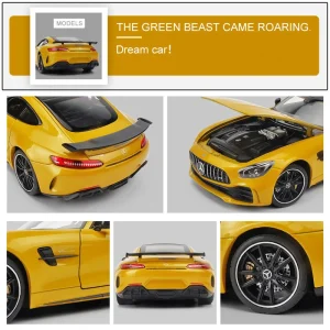 WELLY 1:24 Mercedes-Benz GTR Supercar Alloy Car Diecasts & Toy Vehicles Car Model Miniature Scale Model Car Toys For Children
