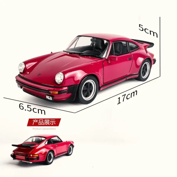 WELLY 1:24 Porsche 911 Turbo 3.0 1974 Alloy Car Diecasts & Toy Vehicles Car Model Miniature Scale Model Car Toy For Children - Image 6