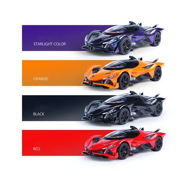 1:32 Apollo Project EVO Alloy Cast Toy Car Model Sound and Light Children's Toy Collectibles Birthday gift - Image 4