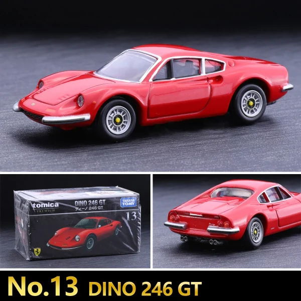 Takara Tomy Ferrari DINO 246 GT Alloy Car Diecasts & Toy Vehicles Car Model Miniature Scale Model Car For Children Out of Print - Image 2