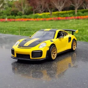 1:32 Porsche 911 GT2 RS Supercar Alloy Car Diecasts & Toy Vehicles Metal Toy Car Model Sound and light Collection Kids Toy