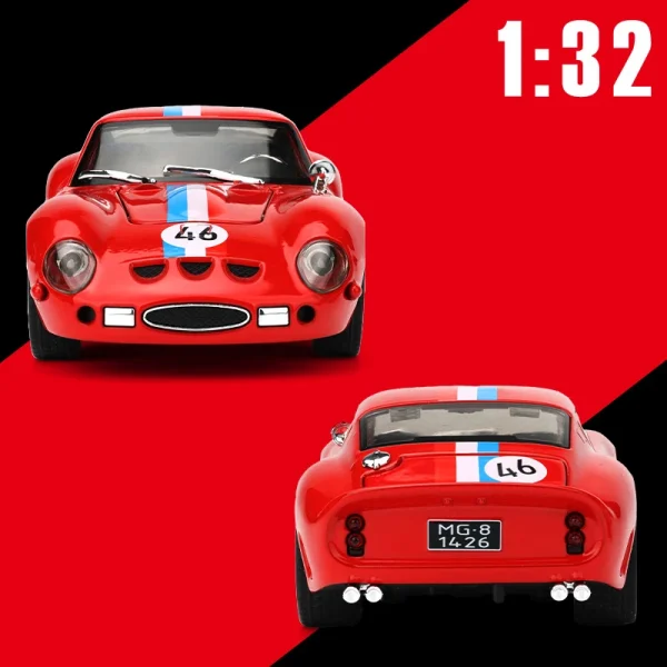 1:32 250 GTO Supercar Alloy Car Model Sound and Light Pull Back Children's Toy Collectibles Birthday gift - Image 3