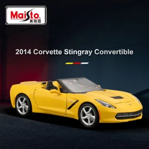 Maisto 1:24 Corvette Stingray Convertible 2014 Alloy Car Diecasts & Toy Vehicles Miniature Scale Model Car Toys For Children