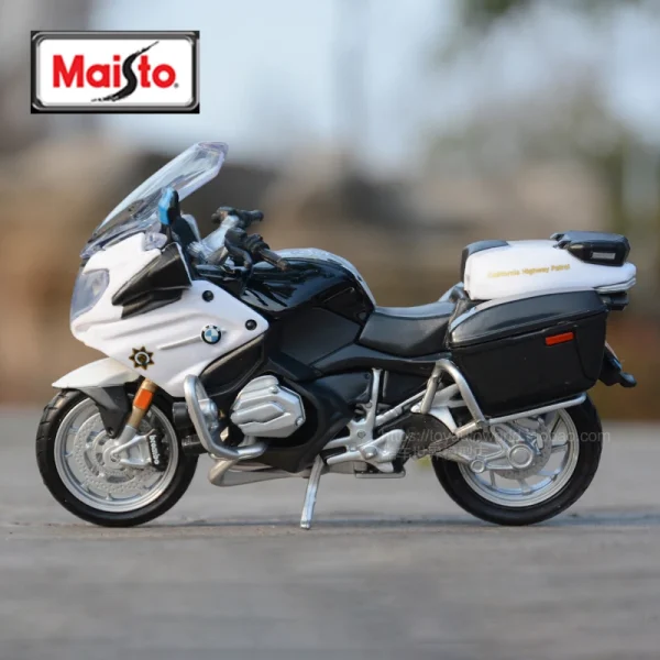 Maisto 1/18 BMW R1200RT Police Motorcycle Model Toy Vehicle Collection Autobike Shork-Absorber Off Road Autocycle Toys Car - Image 6