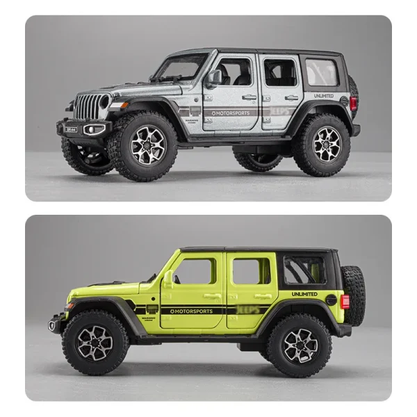 1:32 Jeeps Wrangler Sahara Off-Road Alloy Car Diecasts & Toy Vehicles Car Model Sound and light Car Toys For Kids Gifts - Image 5