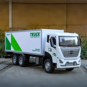 1:32 Container Transport Truck Alloy Car Diecasts & Toy Vehicles Car Model Sound and light Pull back Car Toys For Kids Gifts