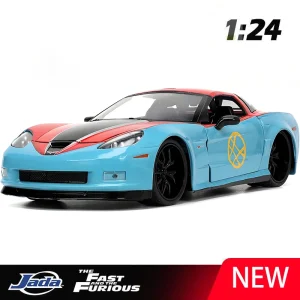JADA 1:24 Corvette Z06 2006 Alloy Car Diecasts & Toy Vehicles Car Model Miniature Scale Model Car For Children