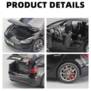 2024 NEW 1:32 Model3 Model 3 Alloy Muscle Car Model Sound and Light Pull Back Children’s Toy Collectibles Birthday gift