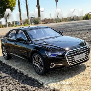 1:24 AUDI A6 Alloy Car Diecasts & Toy Vehicles Car Model Sound and light Pull back Car Toys For Kids Gifts