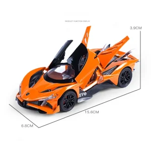1:32 Apollo Project EVO Alloy Cast Toy Car Model Sound and Light Children’s Toy Collectibles Birthday gift