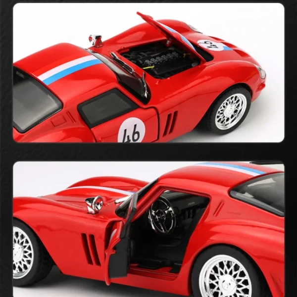 1:32 250 GTO Supercar Alloy Car Model Sound and Light Pull Back Children's Toy Collectibles Birthday gift - Image 4