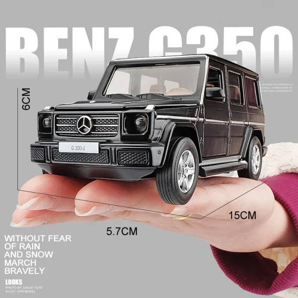 1:32 Mercedes-Benz G350 G350D Alloy Car Model With Pull Back Sound Light Children Gift Collection Diecast Toy Model - Image 5