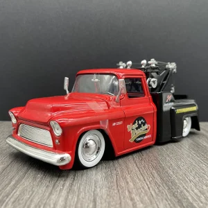 JADA 1:24 STEPSIDE TOW TRUCK 1955 Alloy Car Diecasts & Toy Vehicles Car Model Miniature Scale Model Car For Children