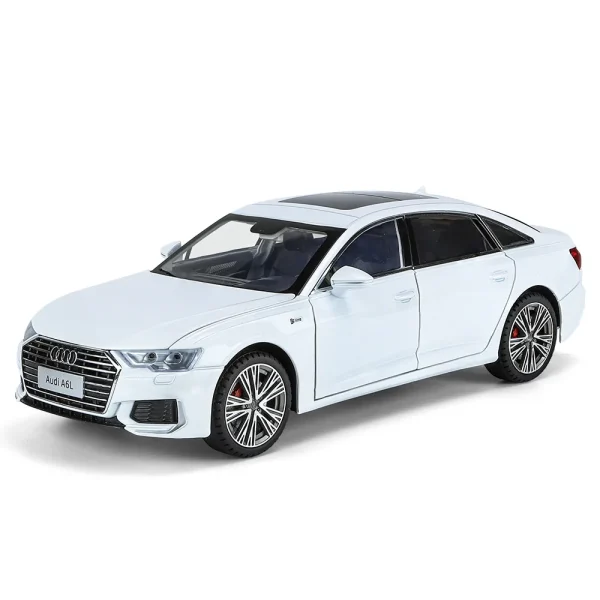 1:18 Audi A6 Limousine Alloy Die Cast Toy Car Model Sound and Light Pull Back Children's Toy Collectibles Birthday gift - Image 5