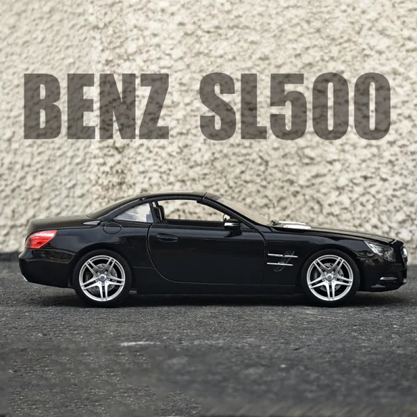WELLY 1:24 Mercedes-Benz SL500 2012 Alloy Car Diecasts & Toy Vehicles Car Model Miniature Scale Model Car Toy For Children - Image 4
