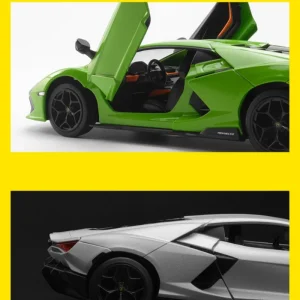 1:24 Lamborghini Revuelto Supercar Alloy Car Model Sound and Light Children’s Toy Collectibles Birthday gift