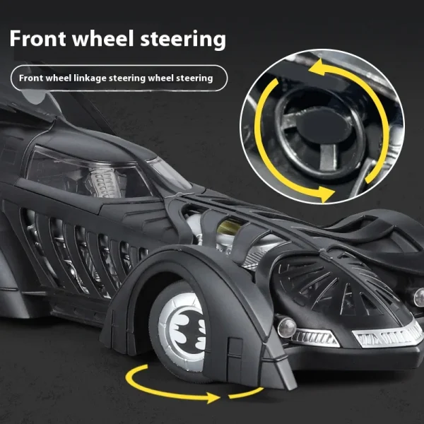 1:18 Batmobile 1995 Alloy Car Diecasts & Toy Vehicles Car Model Miniature Scale Model Car Toys For Children - Image 3