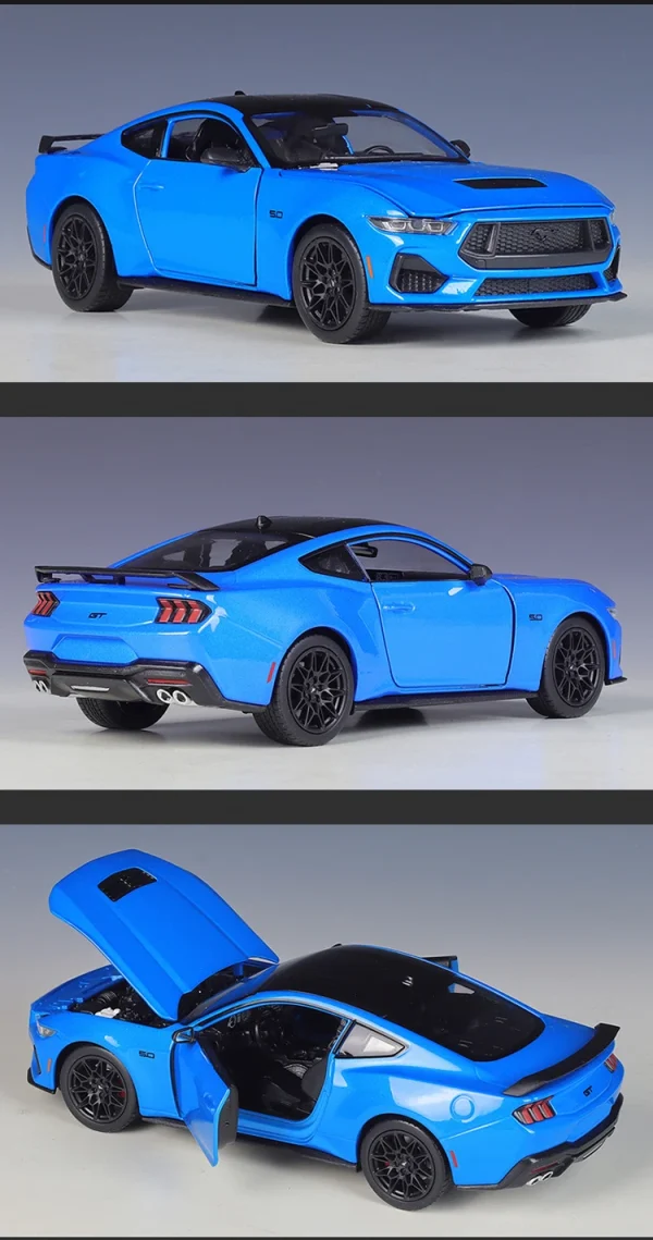 WELLY 1:24 Ford Mustang GT 2024 Alloy Car Diecasts & Toy Vehicles Car Model Miniature Scale Model Car Toy For Children - Image 9