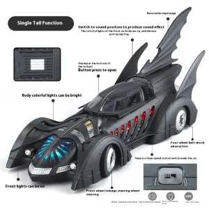 1:18 Batmobile 1995 Alloy Car Diecasts & Toy Vehicles Car Model Miniature Scale Model Car Toys For Children