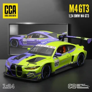 1:24 BMW M4 GT3 BMW M6 BMW CSL Z4 Alloy Die Cast Toy Car Model Sound and Light Children’s Toy Collectibles Birthday gift