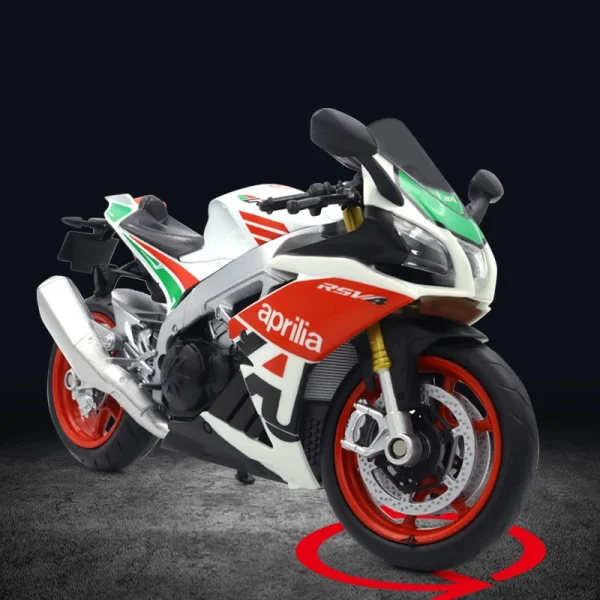 1/12 Aprilia RSV4 RR1000 Alloy Die Cast Motorcycle Model Toy Car Collection Autobike Shork-Absorber Off Road Autocycle Toy Gift - Image 3