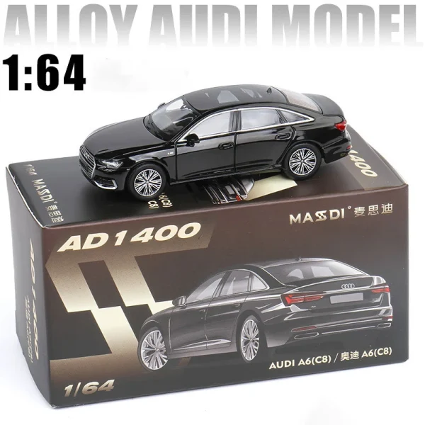 1:64 A6 C8 Alloy Car Diecasts & Toy Vehicles Car Model Miniature Scale Model Car For Children - Image 4
