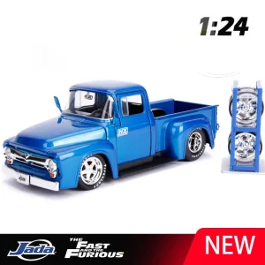 JADA 1:24 1956 F100 Picku Alloy Car Diecasts & Toy Vehicles Car Model Miniature Scale Model Car For Children