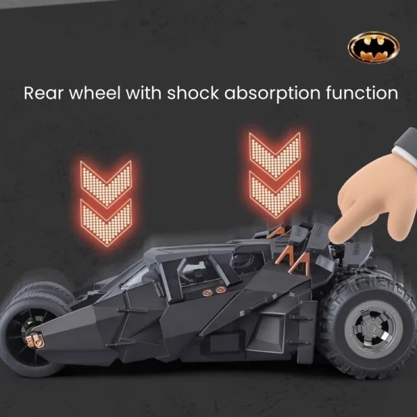 1:18 Batmobile Tumbler Tumbler Alloy Car Diecasts & Toy Vehicles Car Model Miniature Scale Model Car Toys For Children - Image 3