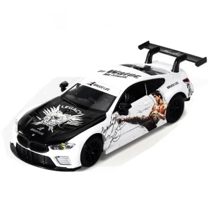 1:32 BMW M8 GTE Supercar Alloy Car Model Sound and Light Pull Back Children’s Toy Collectibles Birthday gift