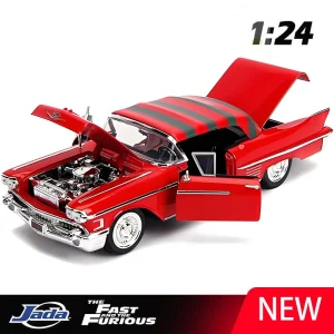 JADA 1:24 SERIES 62 1958 Alloy Car Diecasts & Toy Vehicles Car Model Miniature Scale Model Car For Children