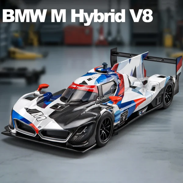1:24 BMW M Hybrid V8 Super Racing Alloy Car Model Sound and Light Children's Toy Collectibles Birthday gift - Image 6